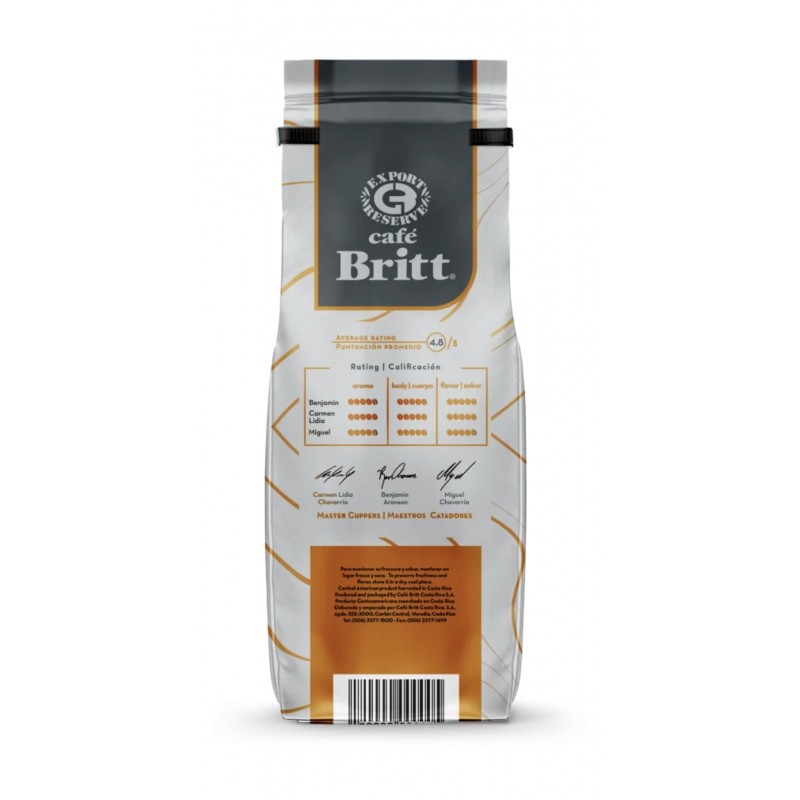 Café Britt Signature Los Santos pupiņas 250 gr Café Britt Signature Los Santos pupiņas 250 gr